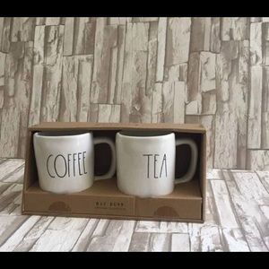 Rae Dunn 2 pcs coffee & tea mug set